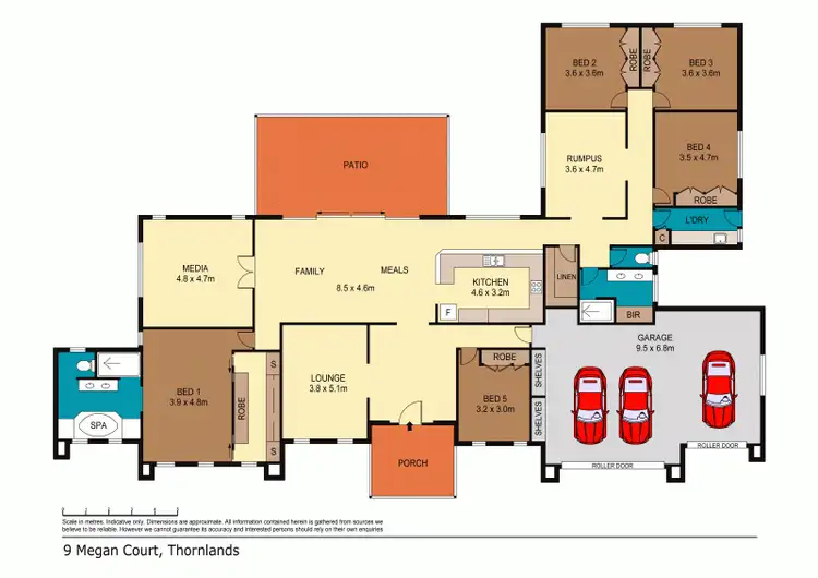 Floorplan of Homely house listing, 9 Megan Court, Thornlands QLD 4164
