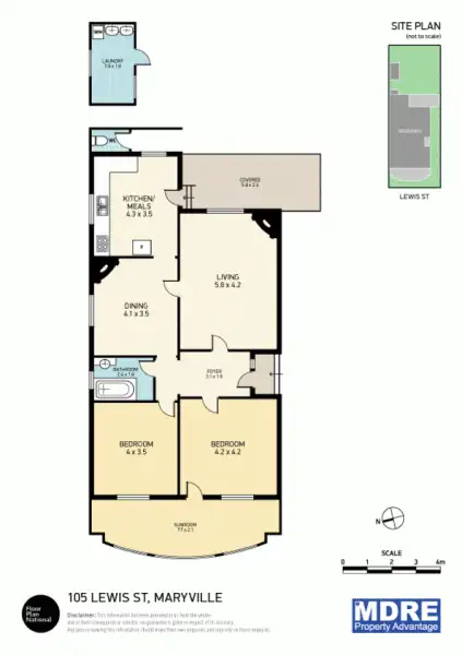 Floorplan of Homely house listing, 105 Lewis Street, Maryville NSW 2293