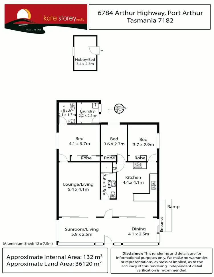 Floorplan of Homely house listing, 6784 Arthur Highway, Port Arthur TAS 7182