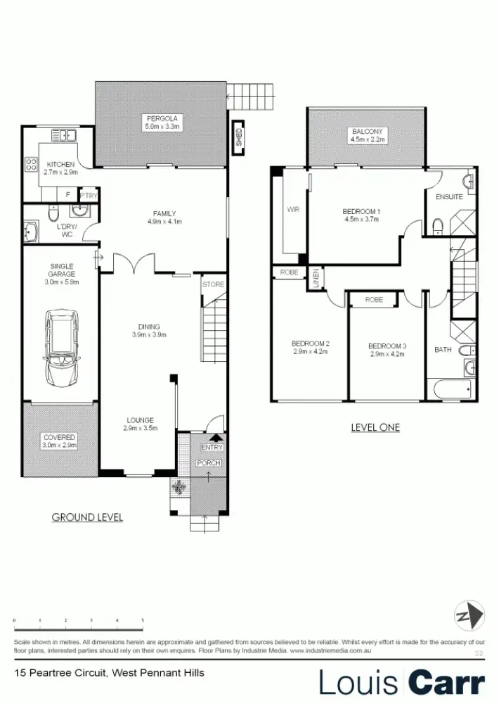 Floorplan of Homely townhouse listing, 15 Peartree Circuit, West Pennant Hills NSW 2125