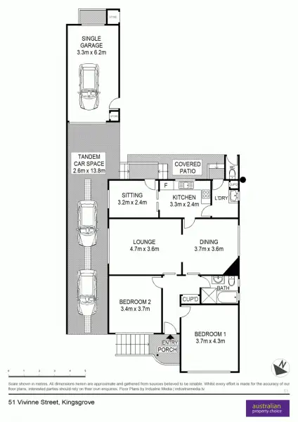 Floorplan of Homely house listing, 51 Vivienne Street, Kingsgrove NSW 2208