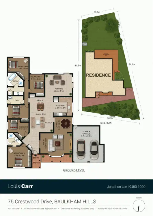 Floorplan of Homely house listing, 75 Crestwood Drive, Baulkham Hills NSW 2153