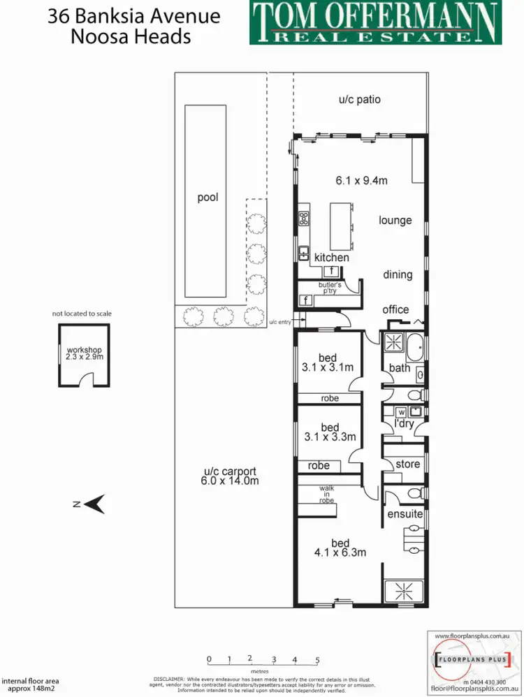Floorplan of Homely house listing, 36 Banksia Ave, Noosa Heads QLD 4567