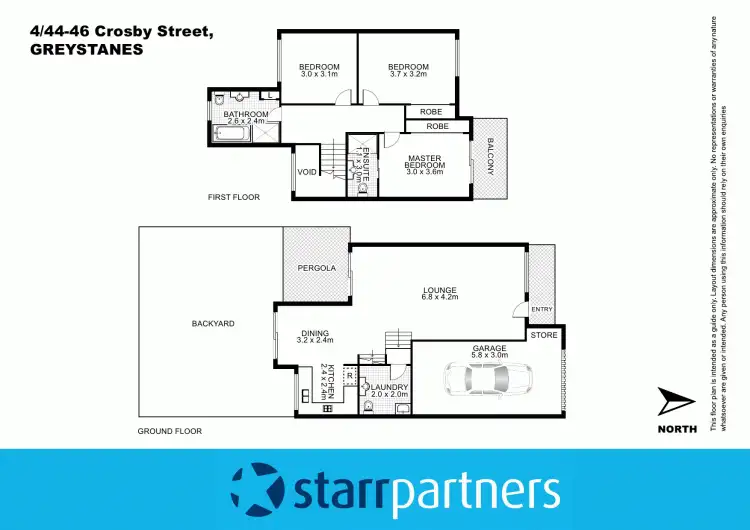 Floorplan of Homely townhouse listing, 4/44-46 Crosby Street, Greystanes NSW 2145