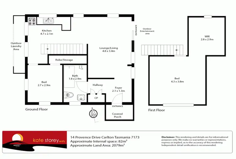 Floorplan of Homely house listing, 14 Provence Drive, Carlton TAS 7173