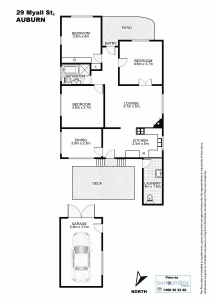 Floorplan of Homely house listing, 29 Myall Street, Auburn NSW 2144