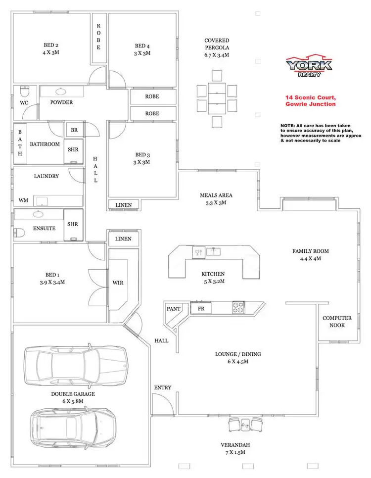 Floorplan of Homely house listing, 14 Scenic Court, Gowrie Junction QLD 4352