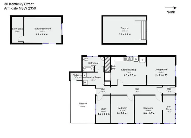 Floorplan of Homely house listing, 30 Kentucky Street, Armidale NSW 2350