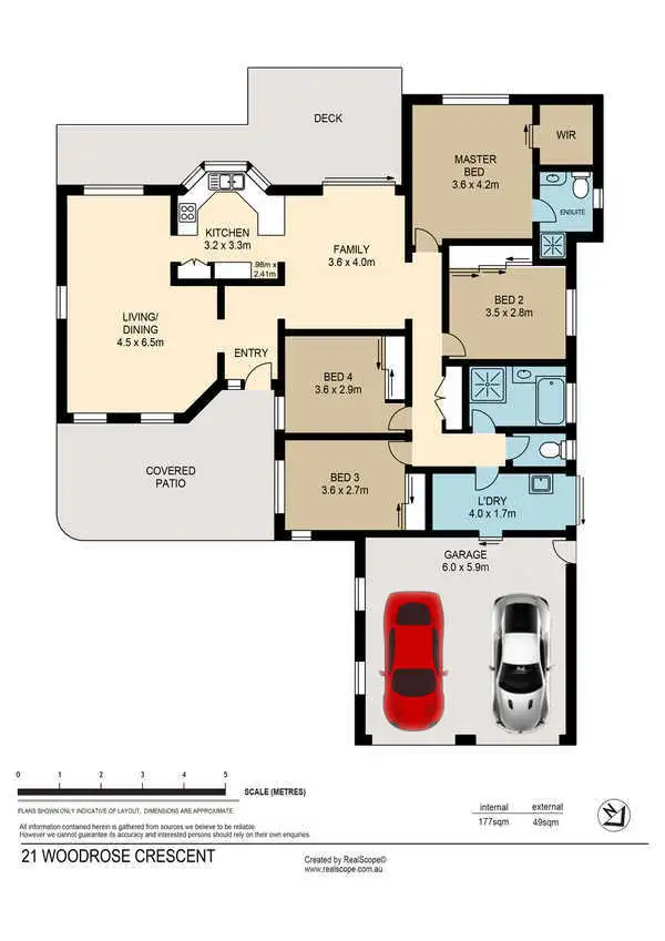 Floorplan of Homely house listing, 21 Woodrose Crescent, Sinnamon Park QLD 4073