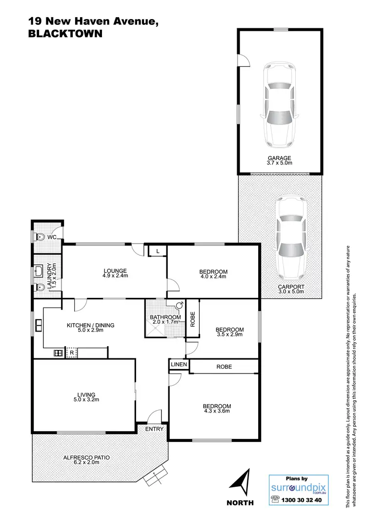 Floorplan of Homely house listing, 19 Newhaven Avenue, Blacktown NSW 2148