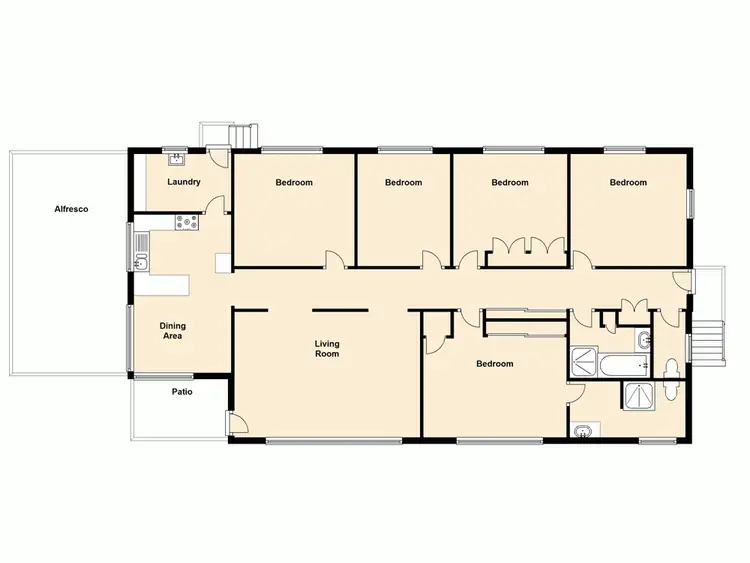 Floorplan of Homely house listing, 23 Seaville Avenue, Scarborough QLD 4020