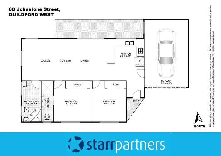 Floorplan of Homely villa listing, 6B Johnstone Street, Guildford NSW 2161