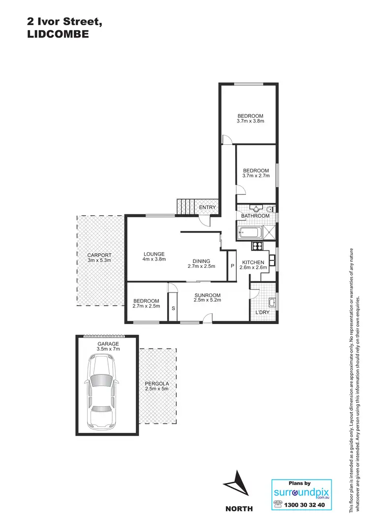 Floorplan of Homely house listing, 2 Ivor Street, Lidcombe NSW 2141