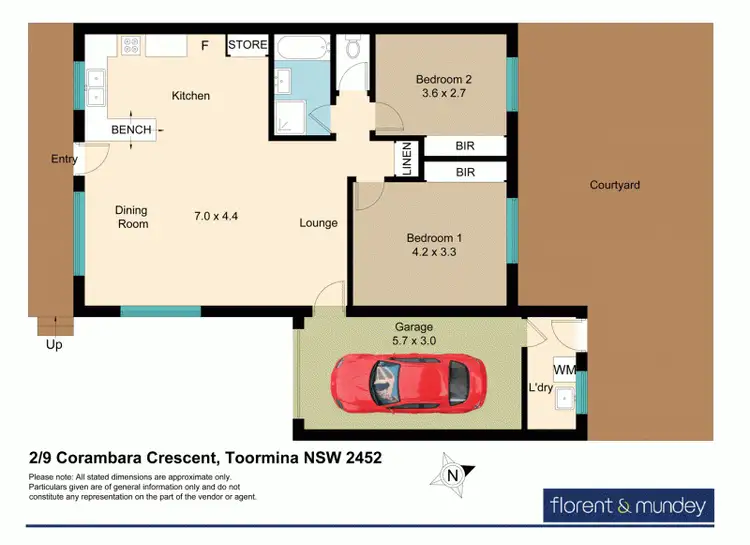 Floorplan of Homely villa listing, 2/9 Corambara Cres, Toormina NSW 2452