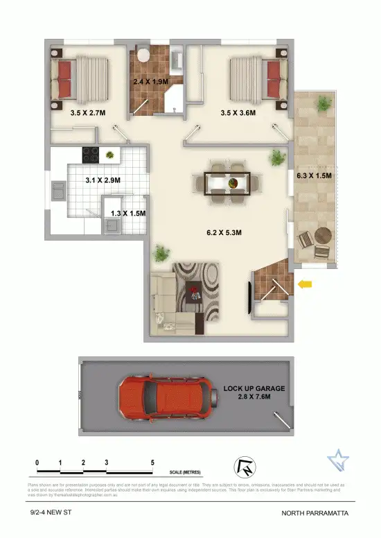 Floorplan of Homely unit listing, 9/2-4 New Street, North Parramatta NSW 2151