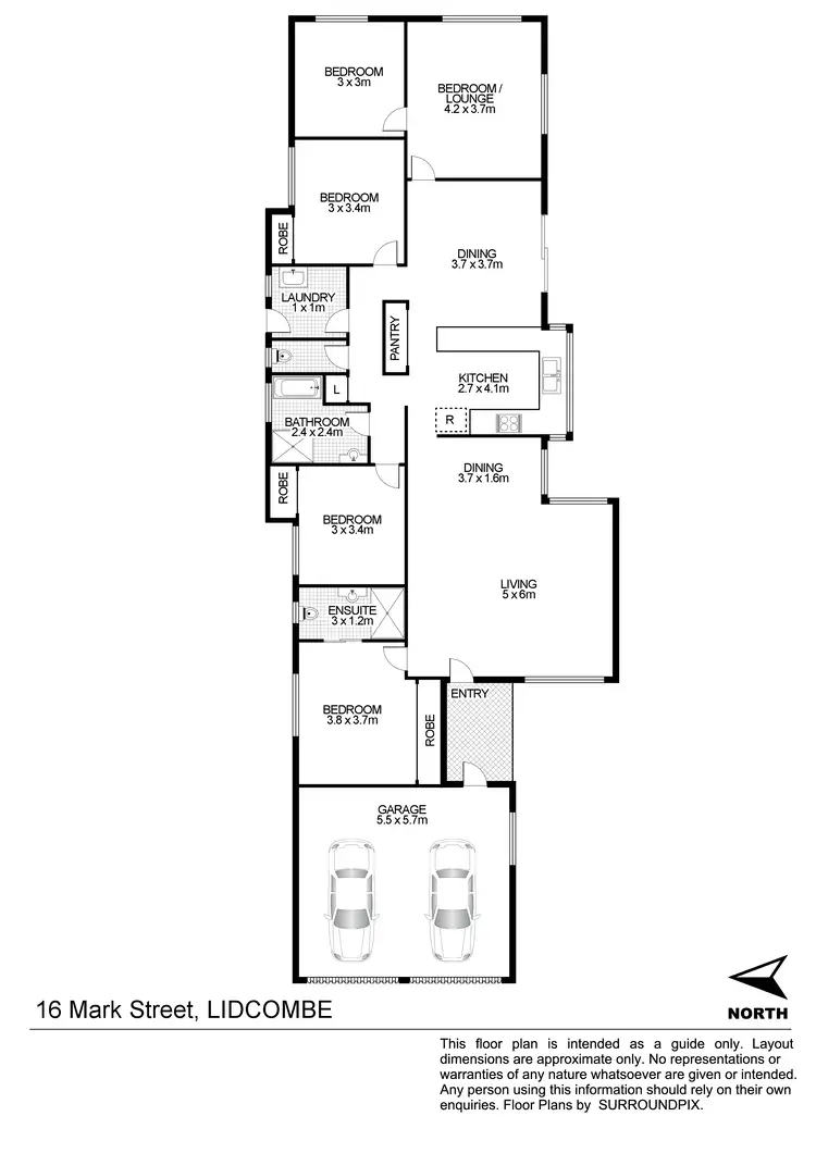 Floorplan of Homely house listing, 16 Mark St, Lidcombe NSW 2141