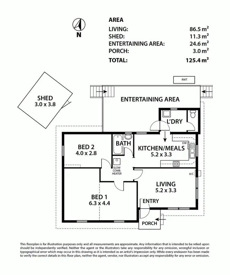 Floorplan of Homely house listing, 5 Shephard Road, Brukunga SA 5252