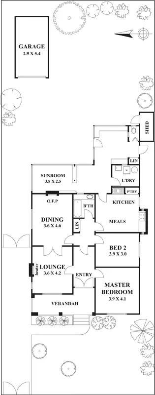 Floorplan of Homely house listing, 14 Bent St, Brunswick West VIC 3055