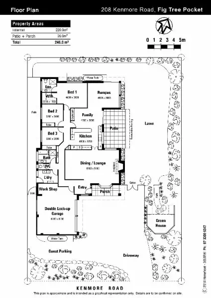 Floorplan of Homely house listing, 208 Kenmore Road, Fig Tree Pocket QLD 4069