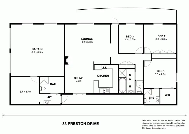 Floorplan of Homely house listing, 83 Preston Drive, Macksville NSW 2447