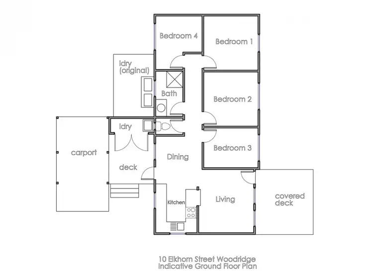 Floorplan of Homely house listing, 10 Elkhorn St, Woodridge QLD 4114