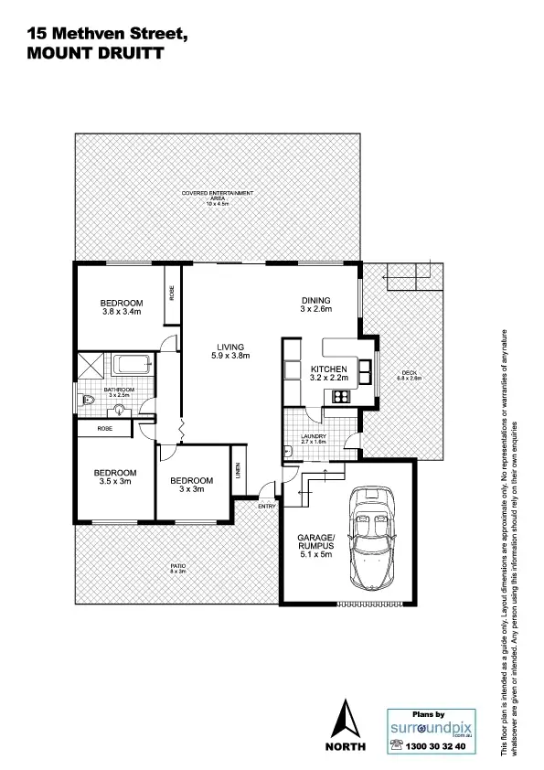 Floorplan of Homely house listing, 15 Methven Street, Mount Druitt NSW 2770