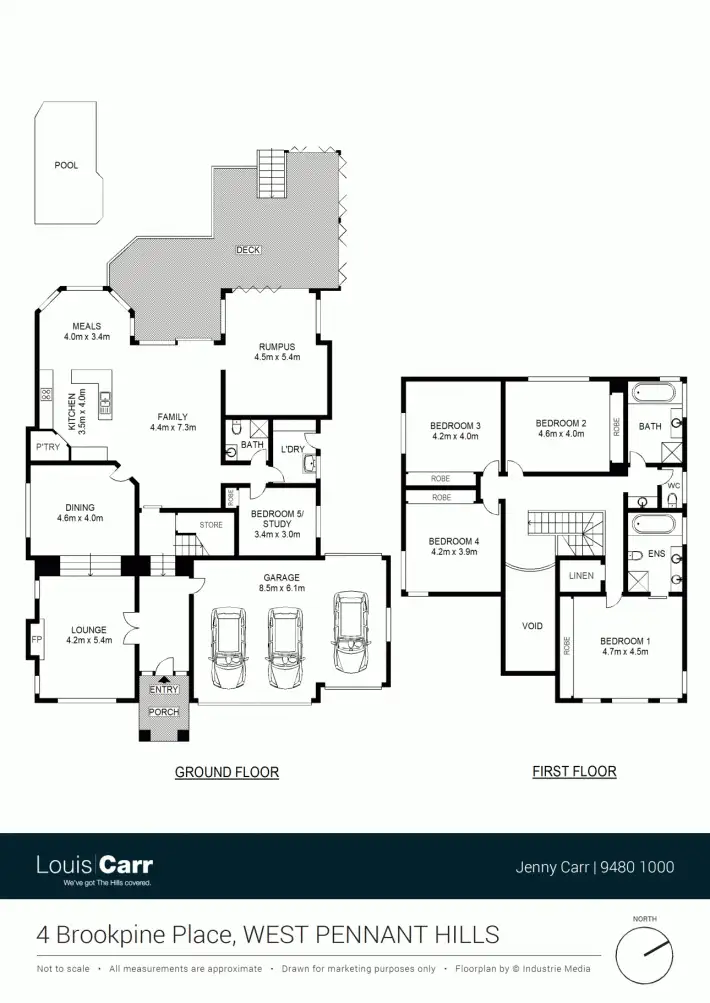 Floorplan of Homely house listing, 4 Brookpine Place, West Pennant Hills NSW 2125