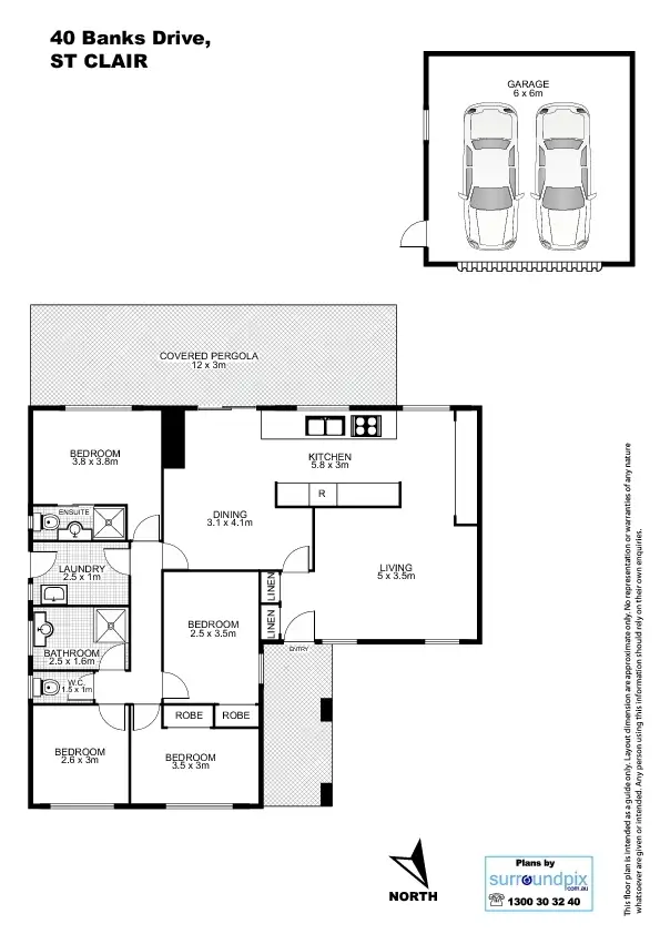 Floorplan of Homely house listing, 40 Banks Drive, St Clair NSW 2759