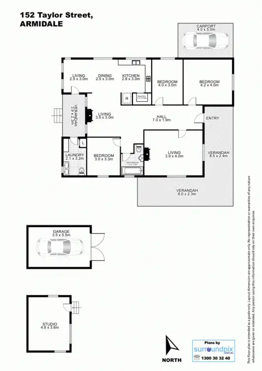 Floorplan of Homely house listing, 152 Taylor Street, Armidale NSW 2350