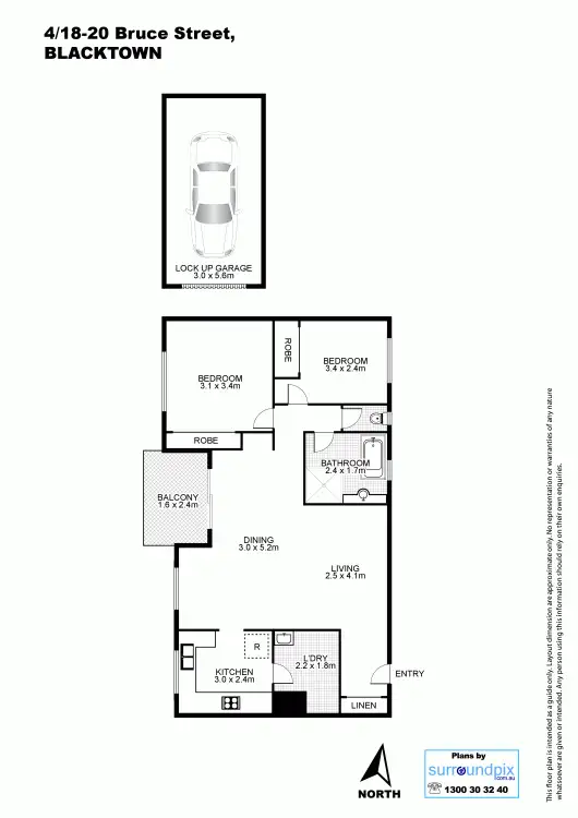 Floorplan of Homely unit listing, 4/18-20 Bruce Street, Blacktown NSW 2148