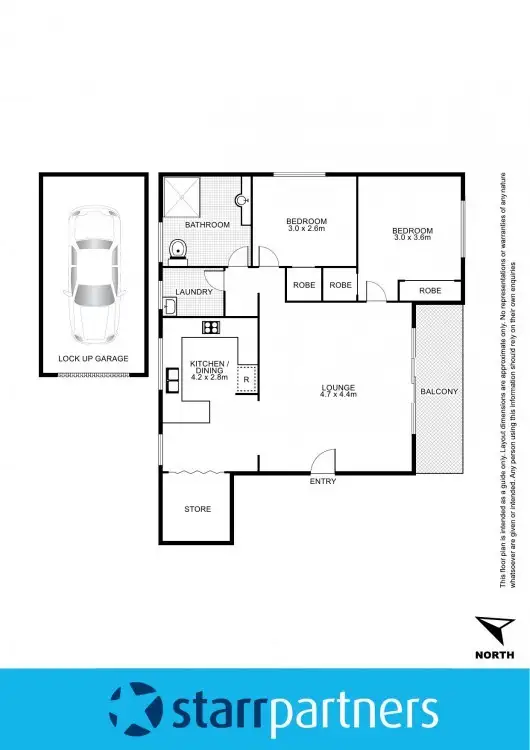 Floorplan of Homely unit listing, 1/3 The Crescent, Penrith NSW 2750