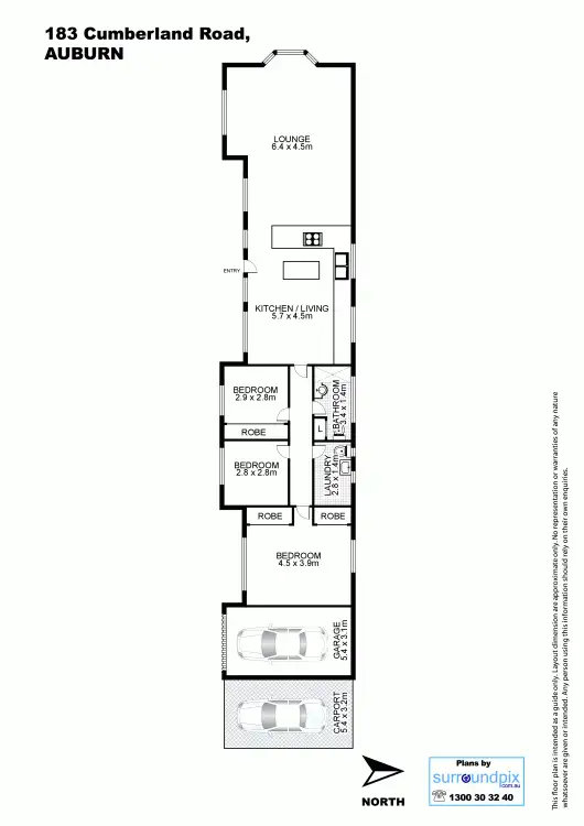 Floorplan of Homely house listing, 183 Cumberland Rd, Auburn NSW 2144