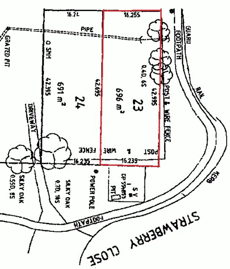 Floorplan of Homely land listing, Lot 23 2A Strawberry Close, Woolgoolga NSW 2456