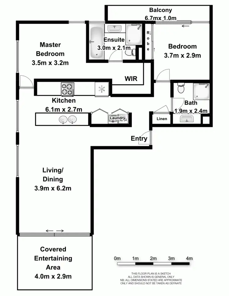 Floorplan of Homely apartment listing, 108/2 Creek Street, Kirra QLD 4225