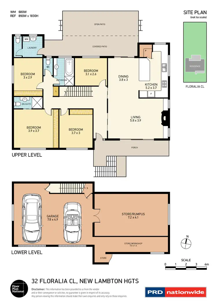 Floorplan of Homely house listing, 32 Floralia Close, New Lambton Heights NSW 2305