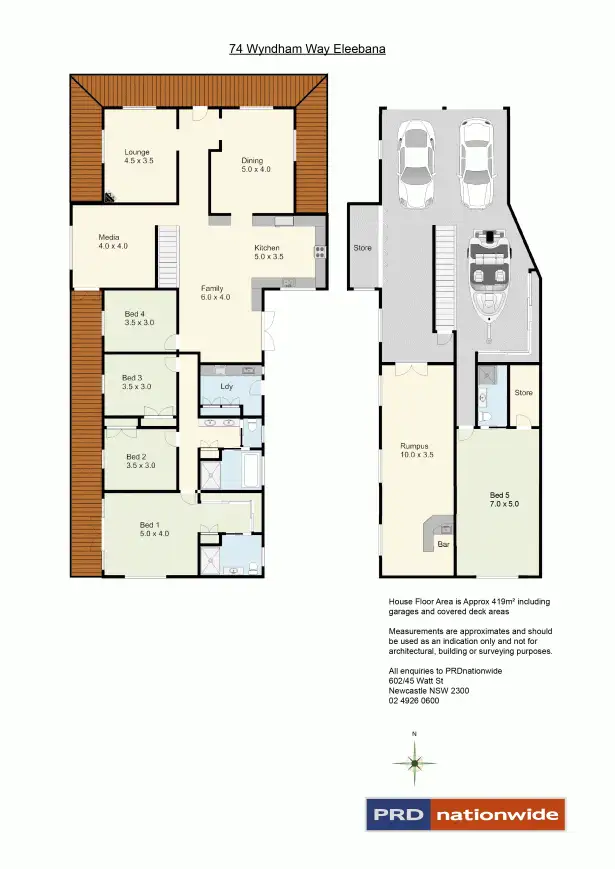 Floorplan of Homely house listing, 74 Wyndham Way, Eleebana NSW 2282