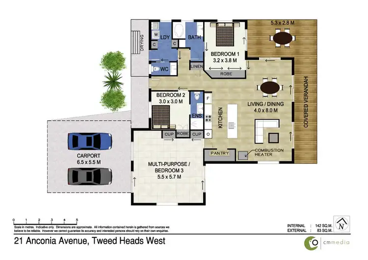 Floorplan of Homely house listing, 21 Anconia Avenue, Tweed Heads West NSW 2485