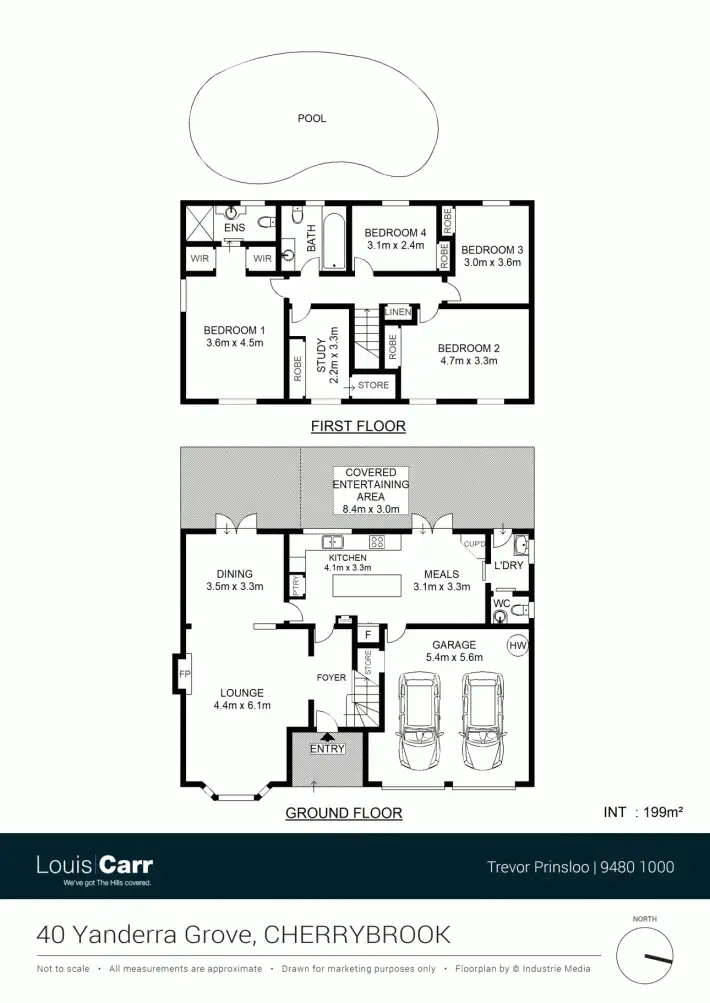 Floorplan of Homely house listing, 40 Yanderra Grove, Cherrybrook NSW 2126