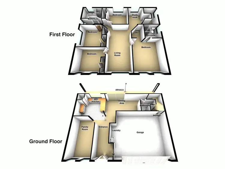 Floorplan of Homely house listing, 12 Georgette Court, Eatons Hill QLD 4037