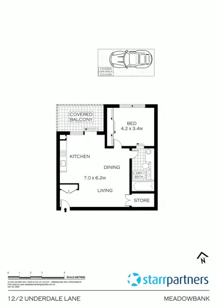 Floorplan of Homely unit listing, 12/2 Underdale Ln, Meadowbank NSW 2114