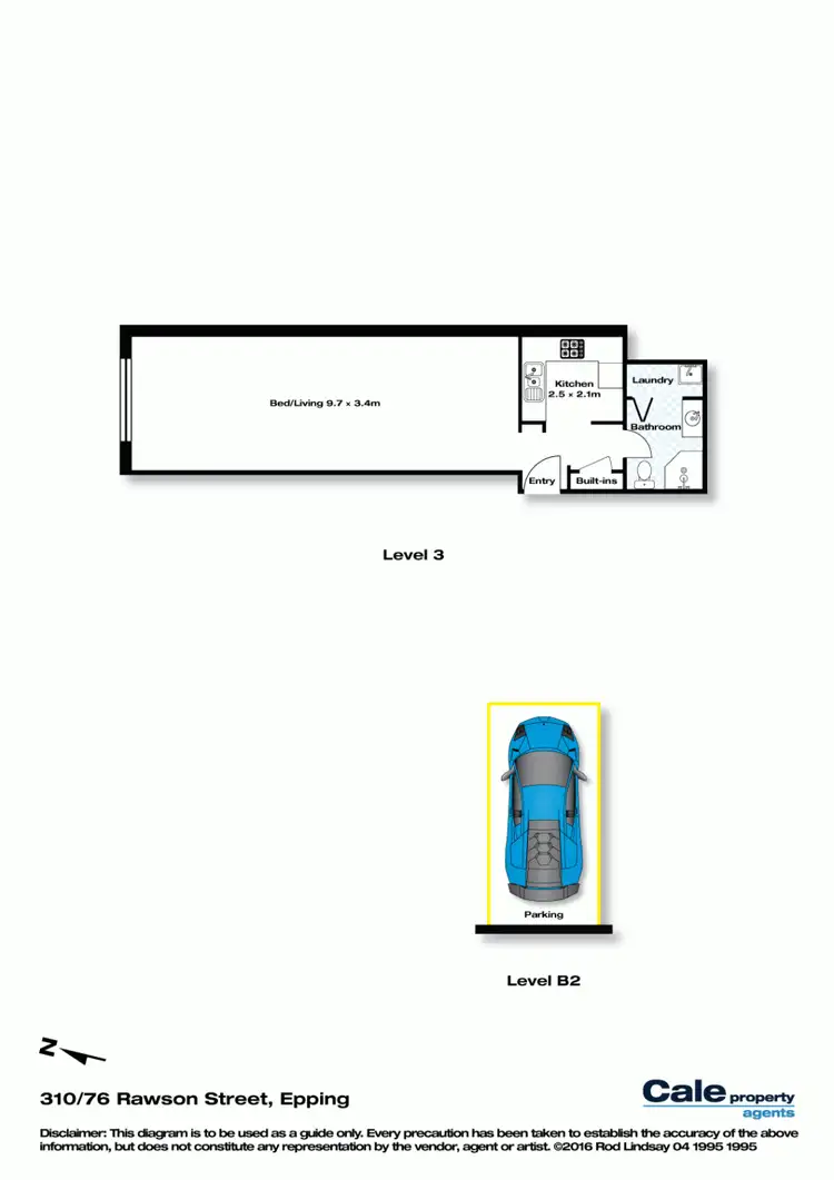 Floorplan of Homely apartment listing, 301/76 Rawson Street, Epping NSW 2121