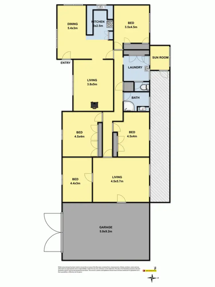 Floorplan of Homely house listing, 5 Birregurra Road, Birregurra VIC 3242