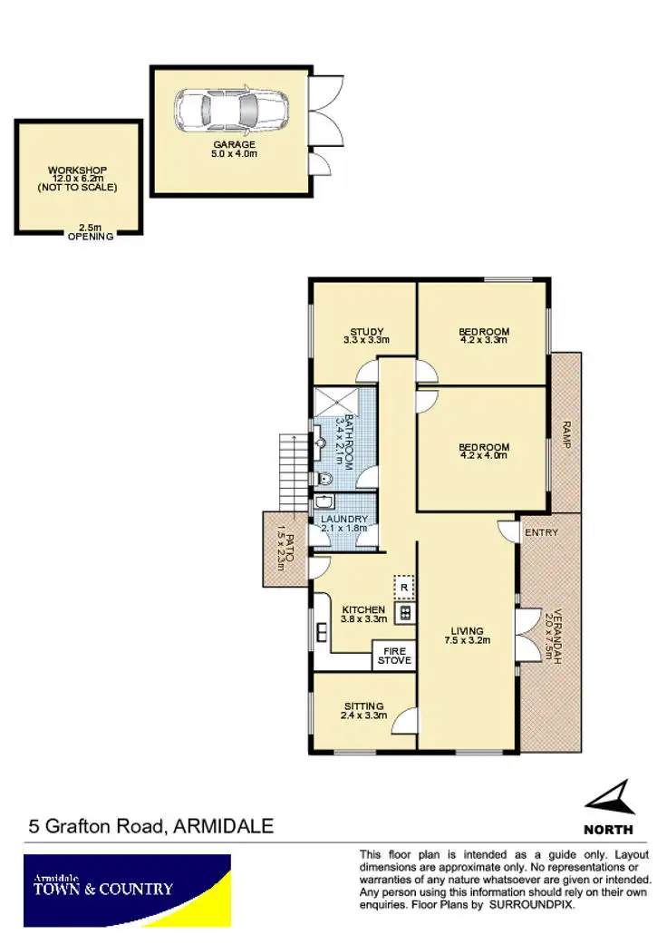 Floorplan of Homely house listing, 5 Grafton Rd, Armidale NSW 2350