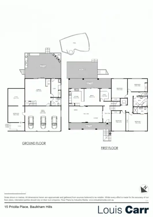 Floorplan of Homely house listing, 15 Priscilla Place, Baulkham Hills NSW 2153