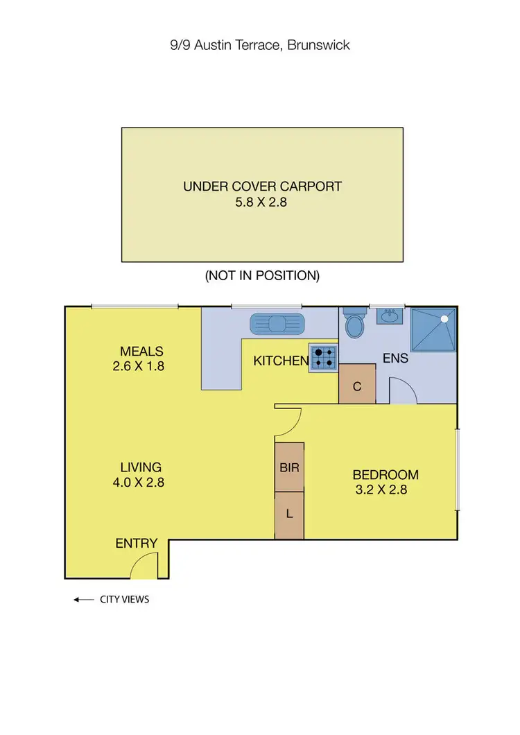 Floorplan of Homely apartment listing, 9/9 Austin Terrace, Brunswick VIC 3056