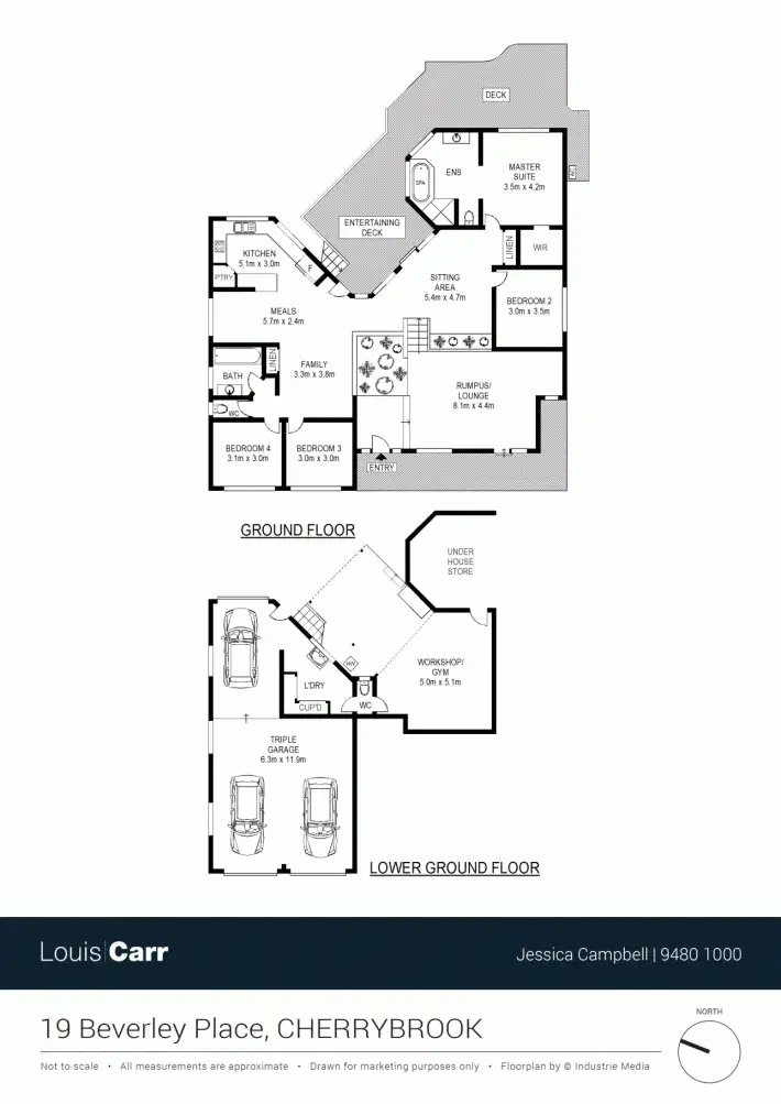 Floorplan of Homely house listing, 19 Beverley Place, Cherrybrook NSW 2126