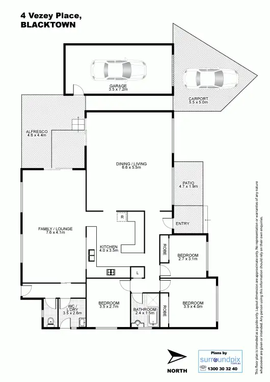 Floorplan of Homely house listing, 4 Vezey Place, Blacktown NSW 2148
