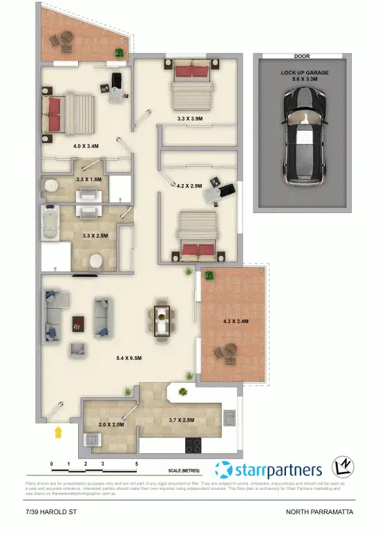Floorplan of Homely unit listing, 7/39 Harold Street, North Parramatta NSW 2151
