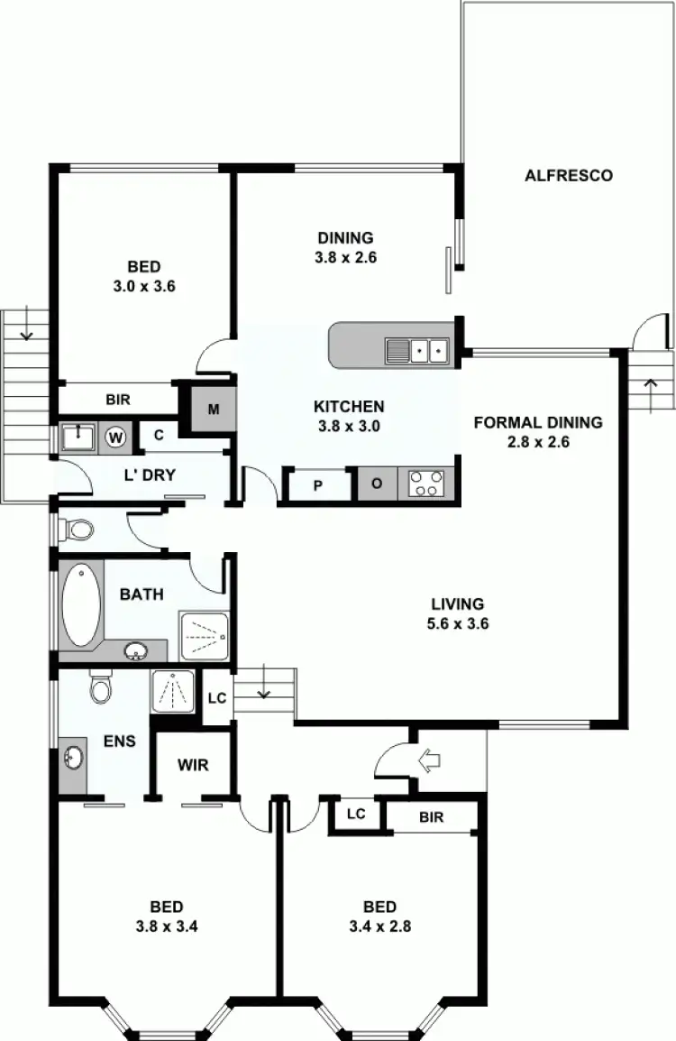 Floorplan of Homely house listing, 8 Bunya Place, Hampton Park VIC 3976