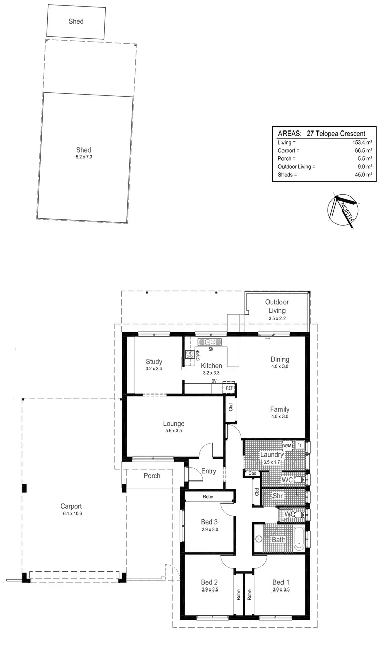 Floorplan of Homely house listing, 27 Telopea Crescent, Lake Albert NSW 2650